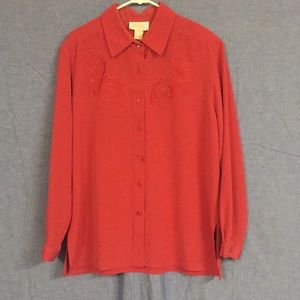 Woman’s Dress Shirt By Da-Rue Of California,Size14